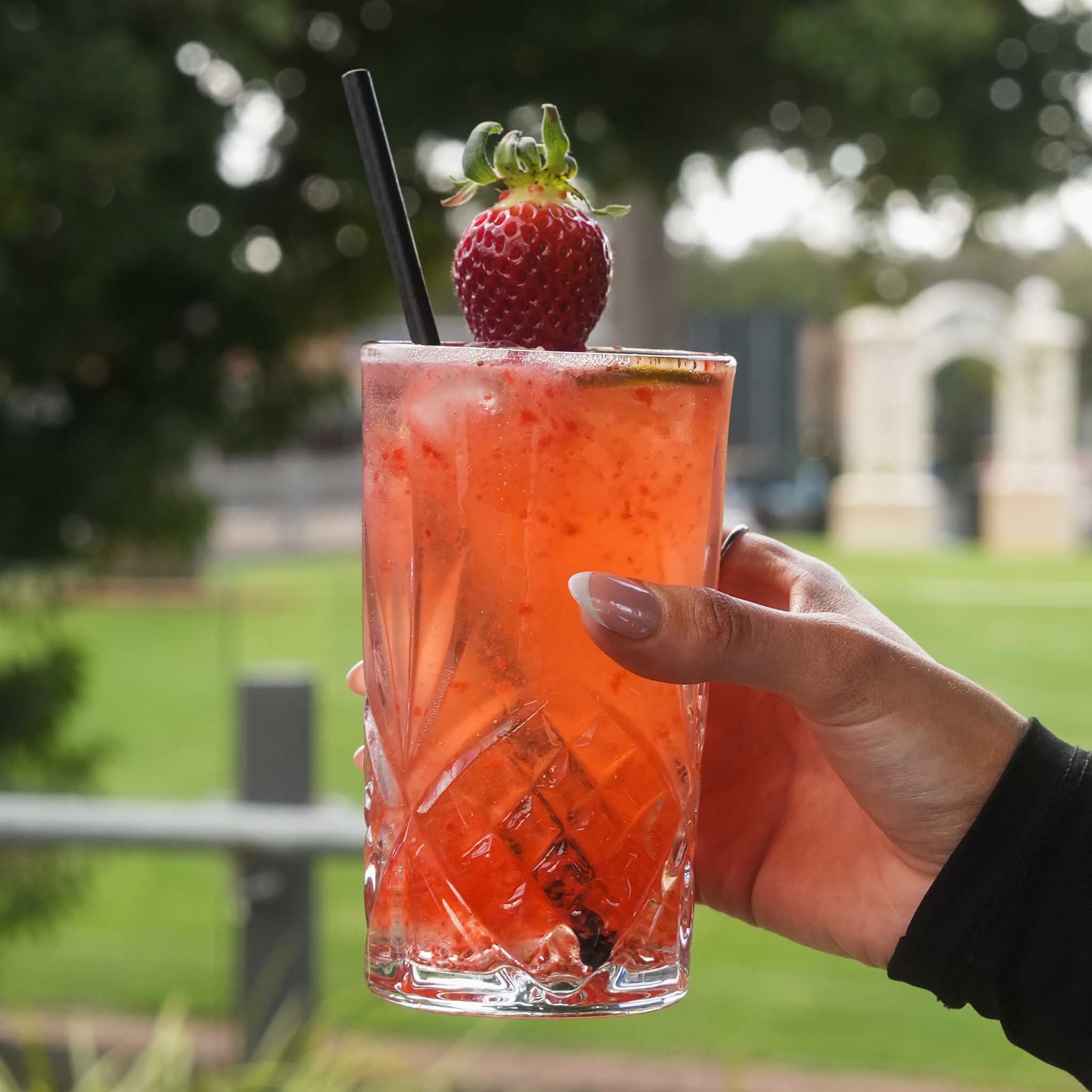 Strawberry Long Island | Triple Sec, Bacardi, Gin, Tequila, Haku Vodka, Sugar Syrup, Lemon Juice | $21.80
